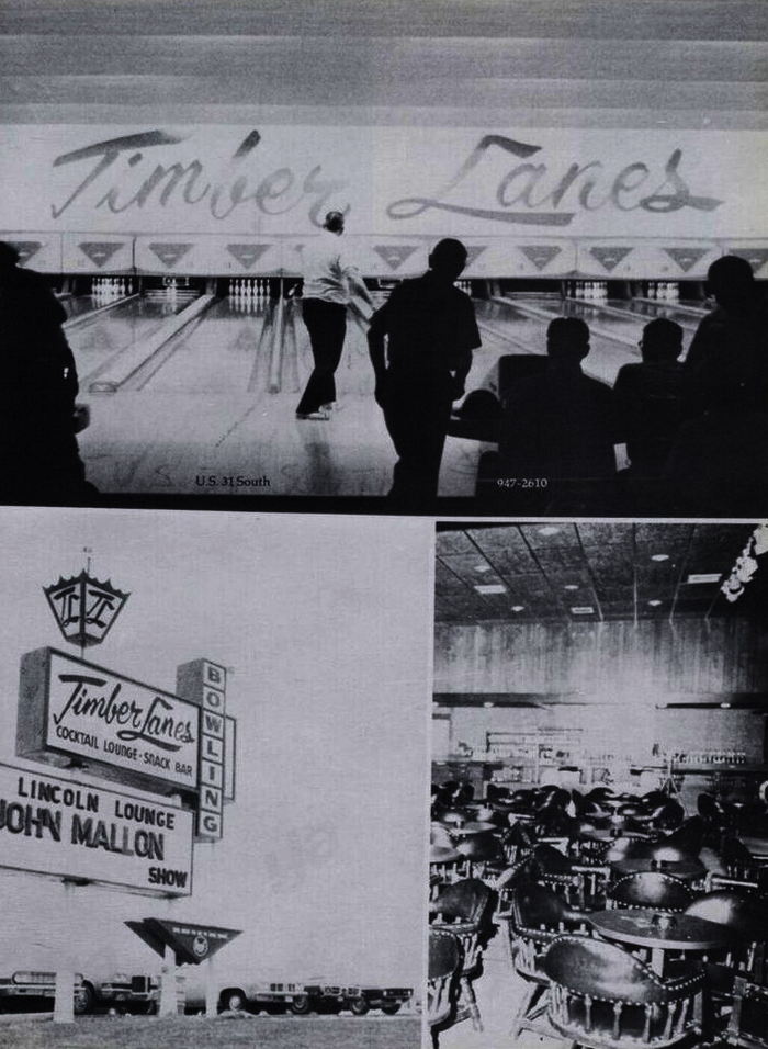 Timber Lanes - 1976 Yearbook Ad (newer photo)